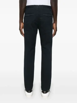 Pantaloni di cotone blu navy