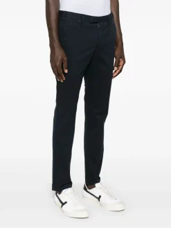 Pantaloni di cotone blu navy