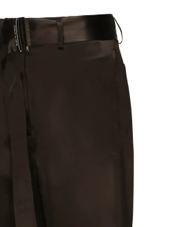 Pantaloni di cotone con cintura