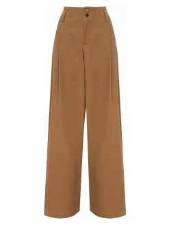 Pantaloni di cotone svasati