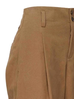 Pantaloni di cotone svasati