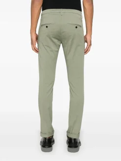 Pantaloni di gaubert in cotone verde