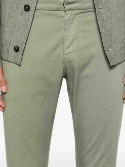 Pantaloni di gaubert in cotone verde