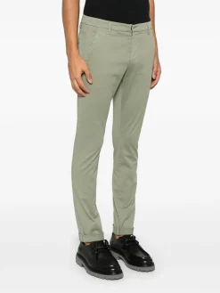 Pantaloni di gaubert in cotone verde