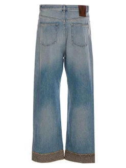 Pantaloni di jacquard bottom in denim