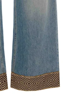Pantaloni di jacquard bottom in denim