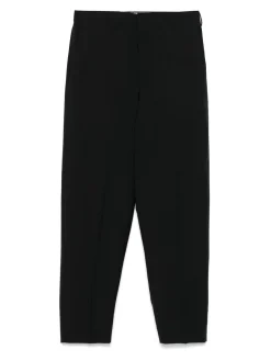 Pantaloni di lana nera con tasche