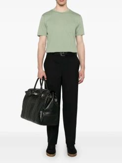 Pantaloni di lana nera con tasche