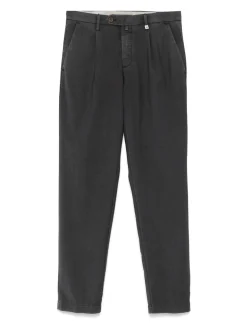 Pantaloni di lana vergine grigio antracite