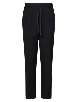 Pantaloni di Lyocell e cotone Black Mescola