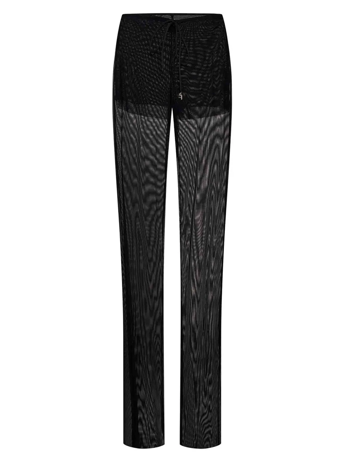 Pantaloni di tulle neri trasparenti