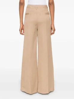 Pantaloni idra in lino beige