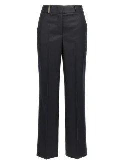 Pantaloni in flanella lurex