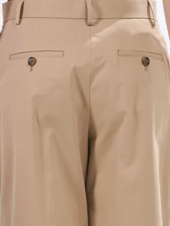 Pantaloni In Twill Di Cotone