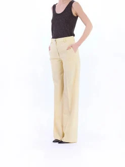 Pantaloni Larghi Fresco Lana