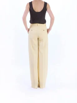 Pantaloni Larghi Fresco Lana