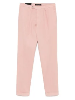 Pantaloni miscelati di cotone rosa