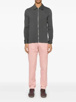 Pantaloni miscelati di cotone rosa