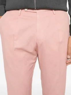 Pantaloni miscelati di cotone rosa
