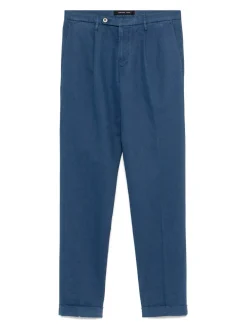 Pantaloni miscelati di cotone blu