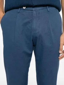 Pantaloni miscelati di cotone blu