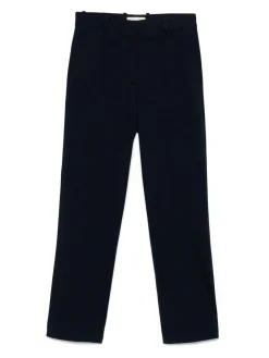 Pantaloni miscelati di cotone blu navy