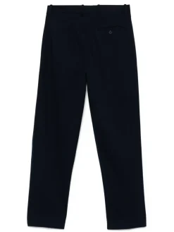 Pantaloni miscelati di cotone blu navy
