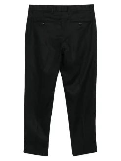 Pantaloni neri morbidi in lino