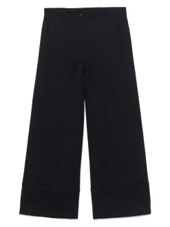 Pantaloni regolari in cotone blu