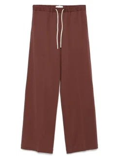Pantaloni sportivi in ​​cotone marrone