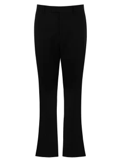 Pantaloni su misura lana vergine nera