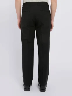 Pantaloni su misura lana vergine nera