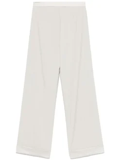 Pantaloni verdi chiari con orlo di rialzo