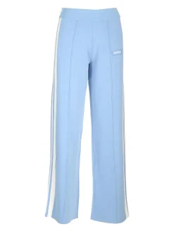 Pantaloni viscosi azzurri
