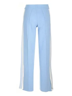 Pantaloni viscosi azzurri