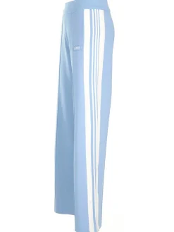 Pantaloni viscosi azzurri