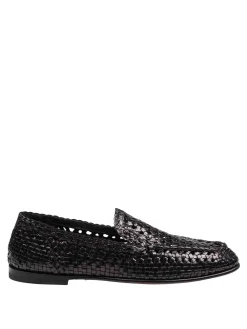 Pantofola In Pelle Lucidata Colore Nero