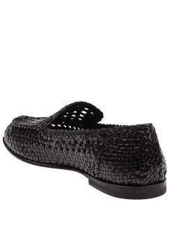Pantofola In Pelle Lucidata Colore Nero