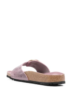 Pantofole in pelle in lilla