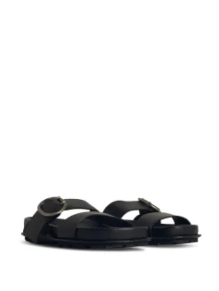 Pantofole in pelle nera