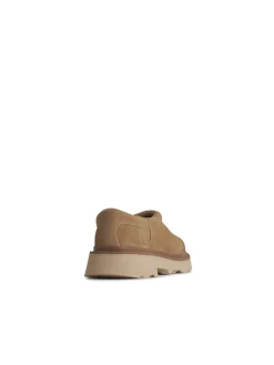 Pantofole in pelle scamosciata beige tasman