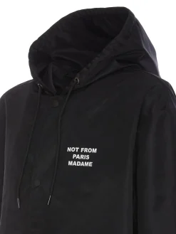 Parka con slogan