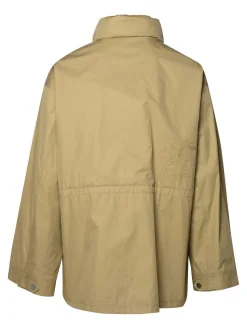 Parka in cotone beige