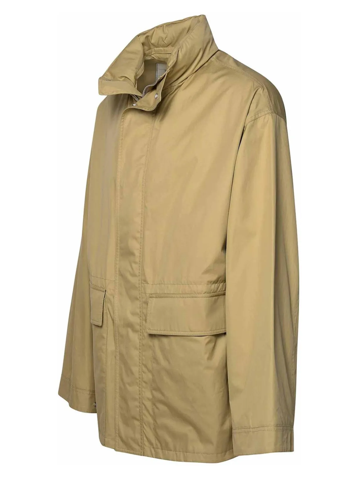 Parka in cotone beige