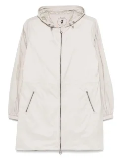 Parka in grigio con cappuccio