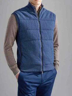 Paul & Shark Gilet Uomo Bluette Con Zip