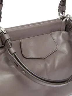 Piccola borsa a tracolla in pelle glam