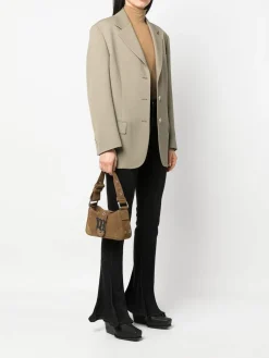 Piccola borsa in pelle scamosciata
