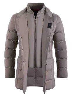 piumino in Nylon trapuntato lungo