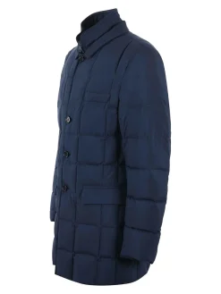Piumino in nylon trapuntato lungo